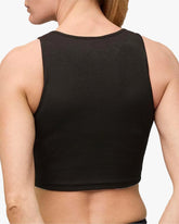 PUMA X HYROX WOMEN'S RIB CROP TANK BLACK